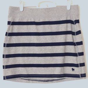 Aeropostale blue & grey striped mini skirt. EUC